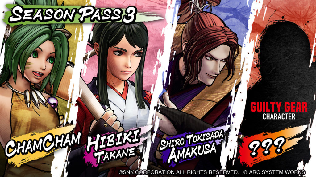 Personagens do terceiro passe de Samurai Shodown