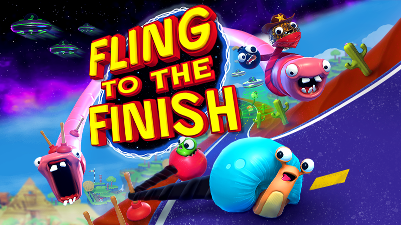 A corrida louca do Fling to the Finish