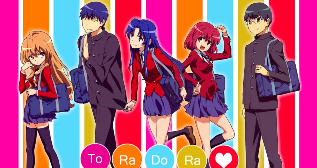 Personagens de Toradora e seus respectivos seifukus