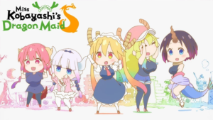 Tohru, Ilulu, Kana, Lucoa e Elma de Kobayashi