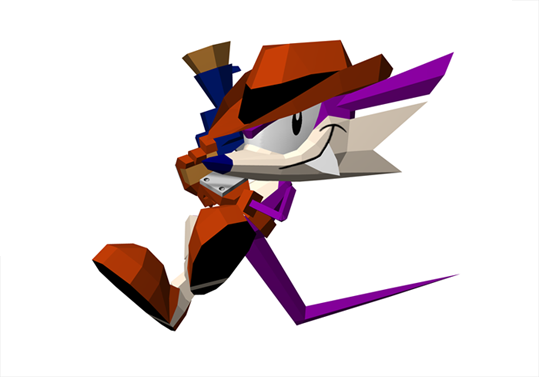 Render 3D do Fang The Sniper - Sonic The Fighters