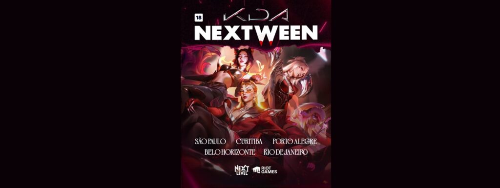 Festas Temáticas do K/DA: Datas, Locais e Ingressos da Tour Nextween